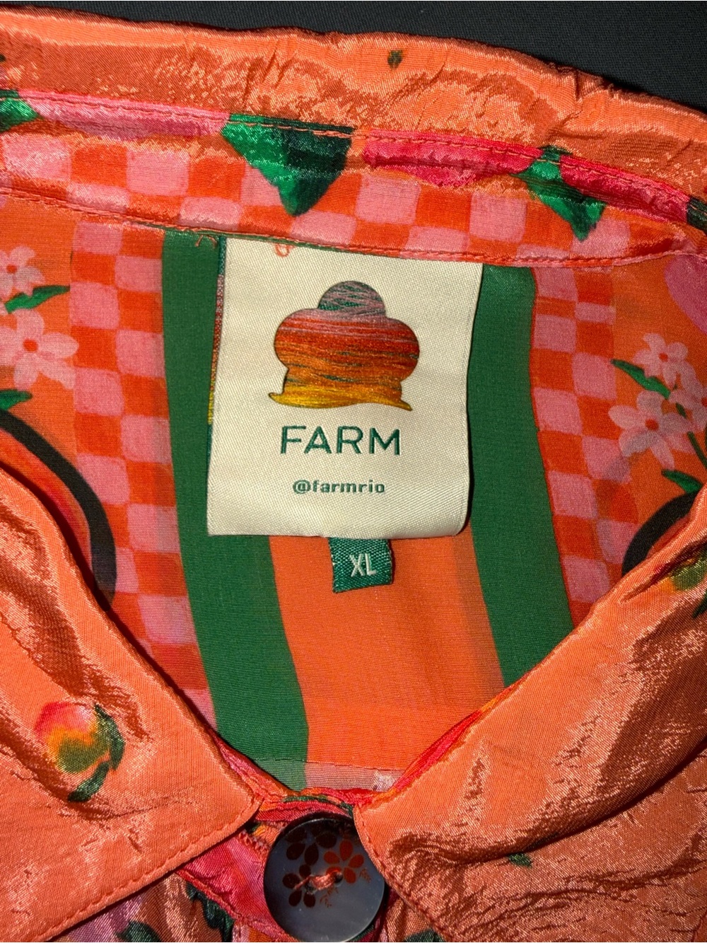 FARM Rio Fruit Garden Shirt Size XL - Picture 3 of 10